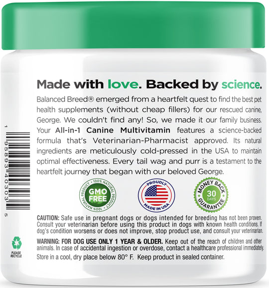 Balanced Breed® All-In-1 Canine Multivitamin