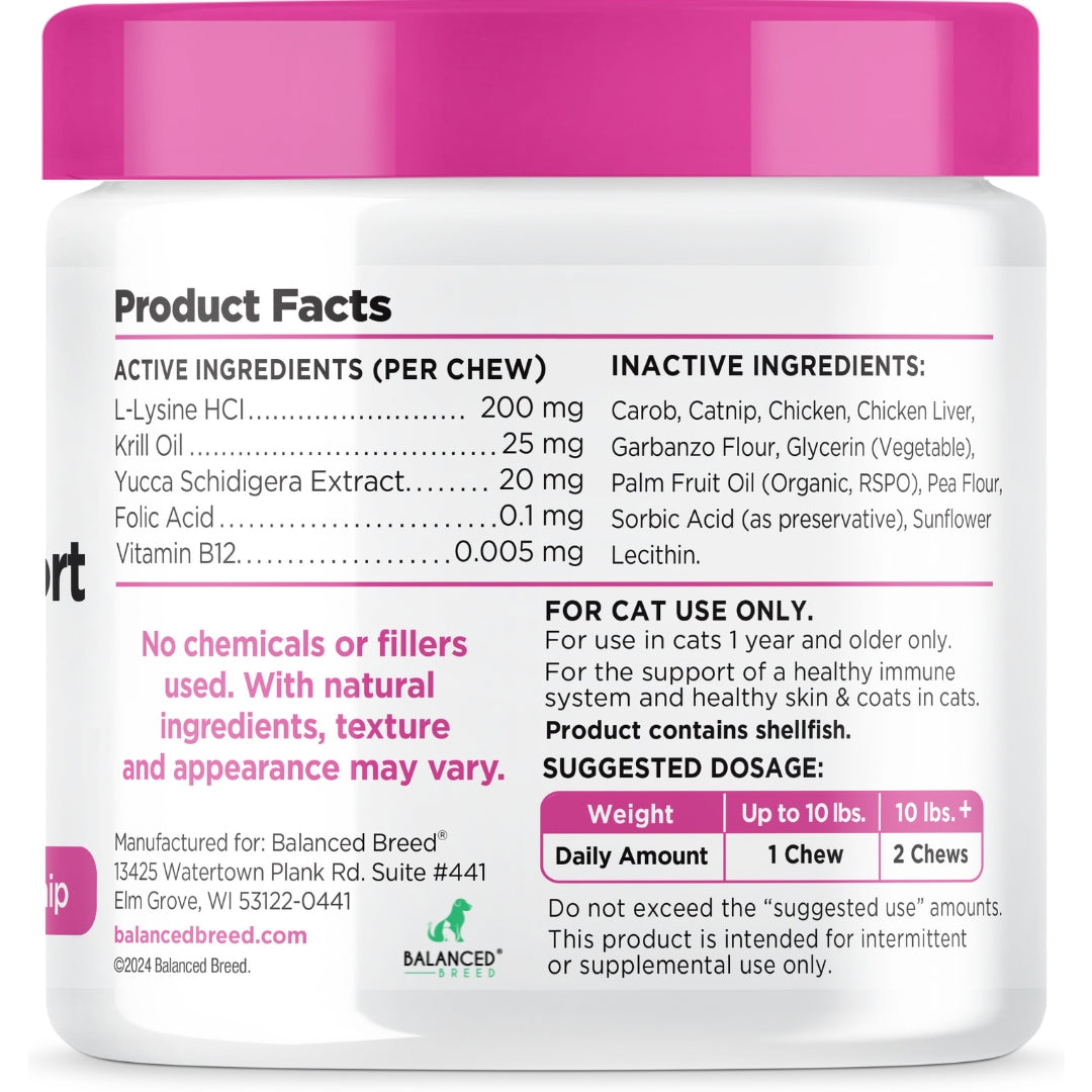 Balanced Breed® Cat L-Lysine Immune Support - Balanced Breed