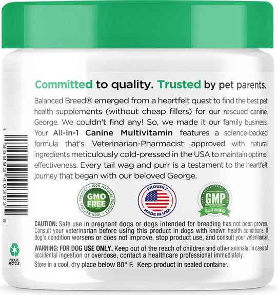 Balanced Breed® All-In-1 Canine Multivitamin