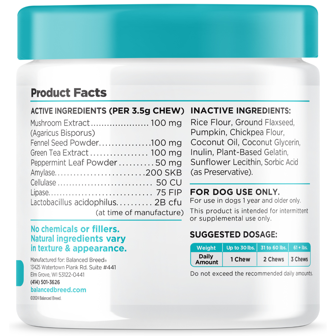 Balanced Breed® Canine Probiotic & Odor Control