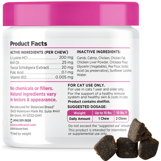 Balanced Breed® Cat L-Lysine Immune Support