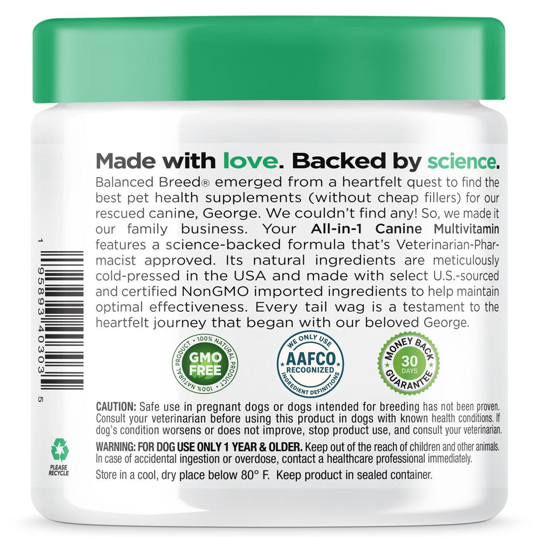 Balanced Breed® All-In-1 Canine Multivitamin