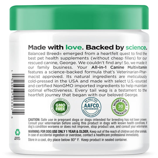 Balanced Breed® All-In-1 Canine Multivitamin