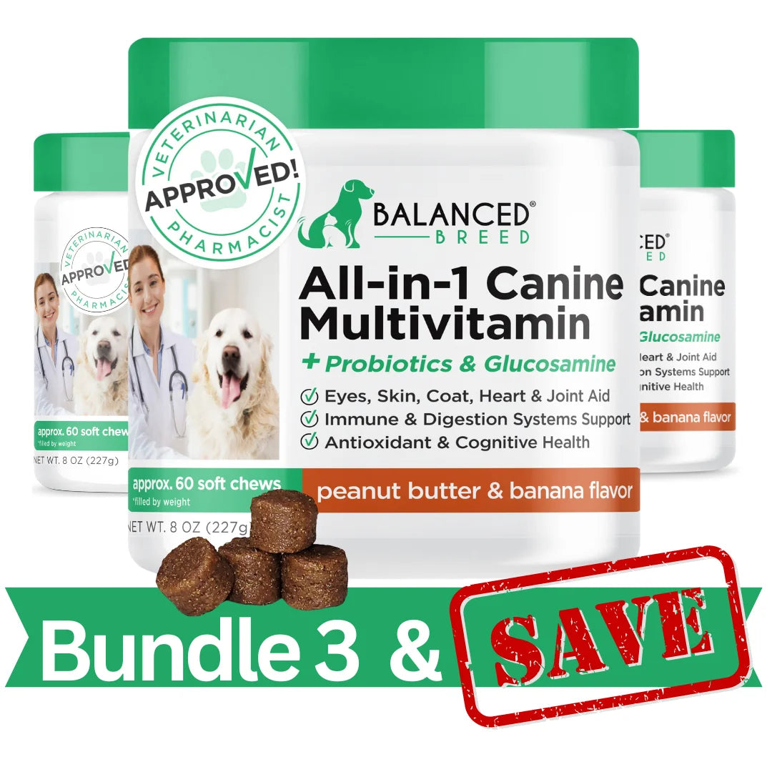 3 PACK: Balanced Breed® All-In-1 Canine Multivitamin
