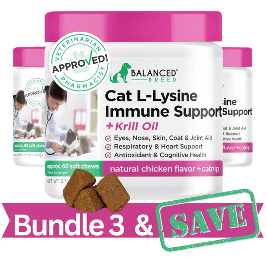 3 PACK: Balanced Breed® Cat L-Lysine Immune Support
